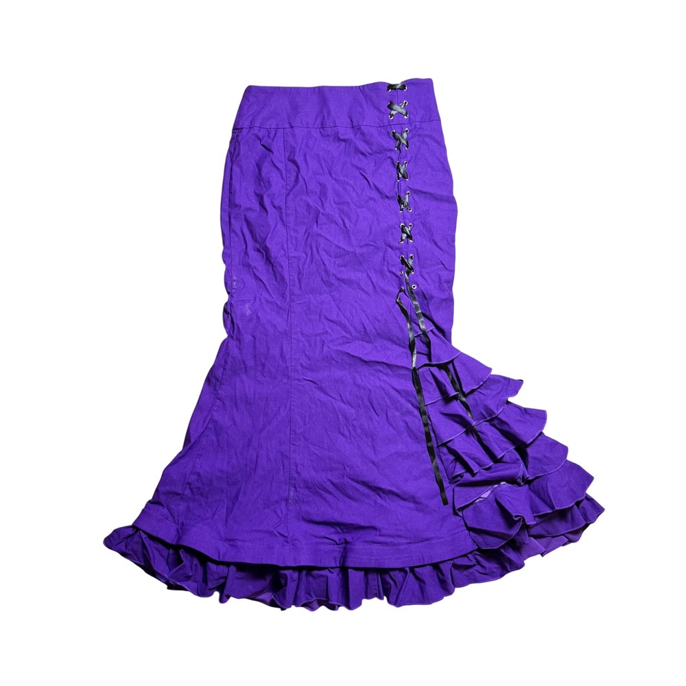 Belle Poque Purple Mermaid Ruffle Skirt